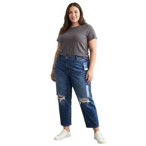 Old Navy Womens Mid-Rise Boyfriend Distressed Jeans Size 28